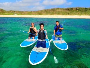 お友達と宮古島ＳＵＰクルージングを満喫