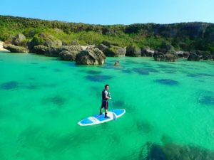 日本一の宮古島の海でサップクルージング