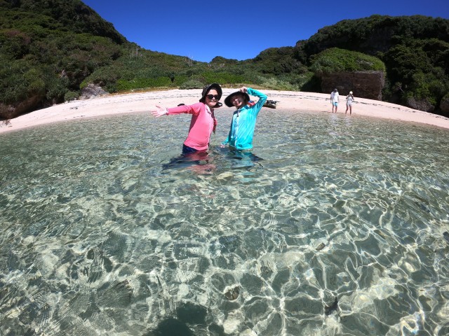 縄本島からすぐの無人島へカヤックで行