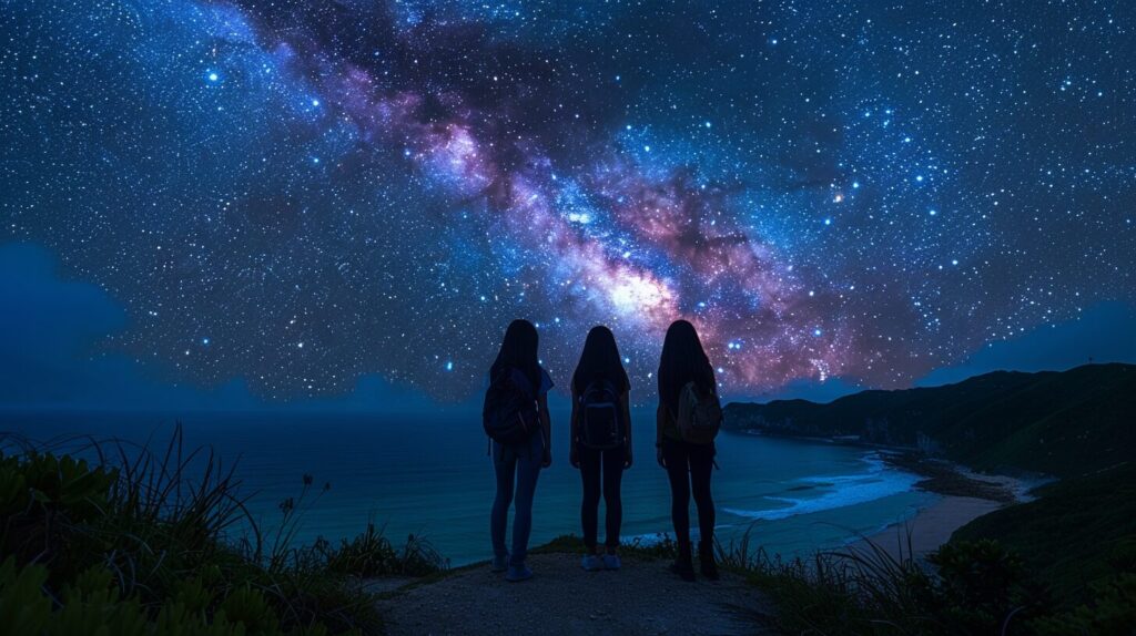 The sky is full of stars.