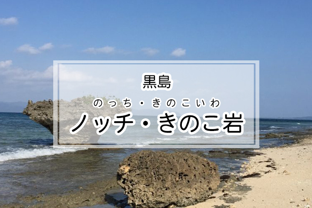 黒島のノッチ・きのこ岩