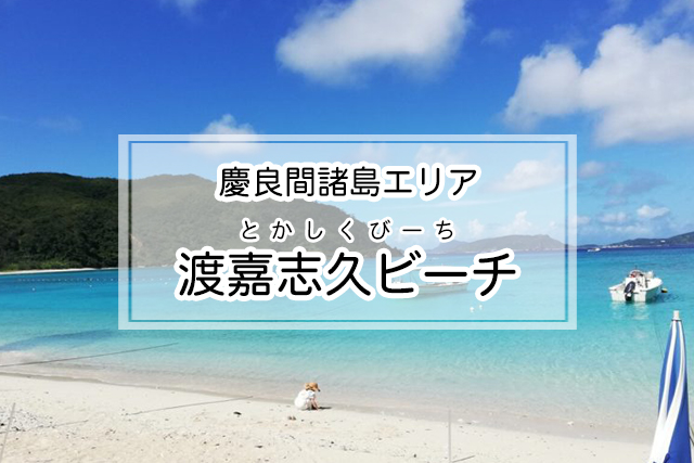 慶良間諸島エリアの渡嘉志久ビーチ