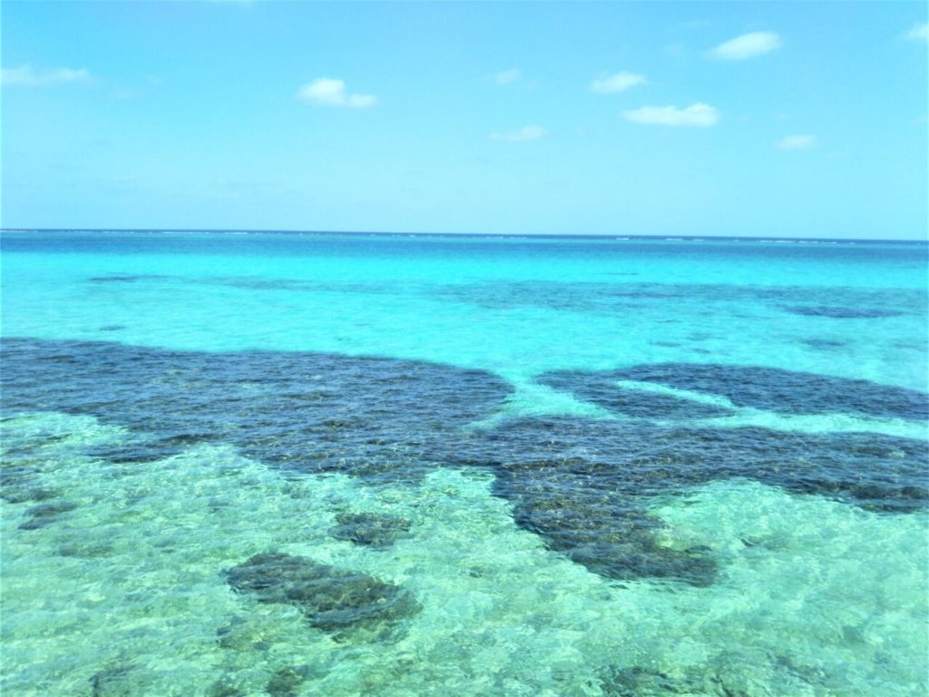 透き通るフナクスビーチの海