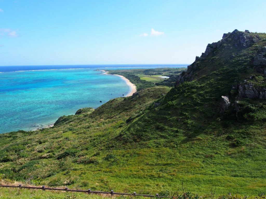 平野ビーチの絶景