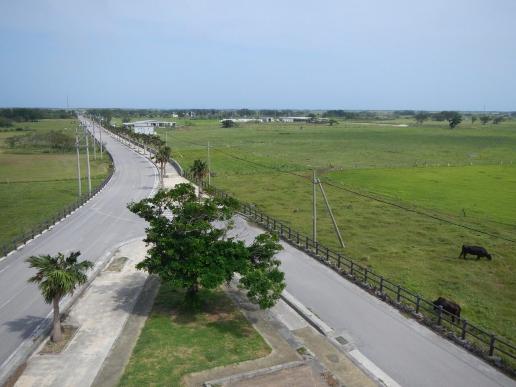 黒島展望台の道路