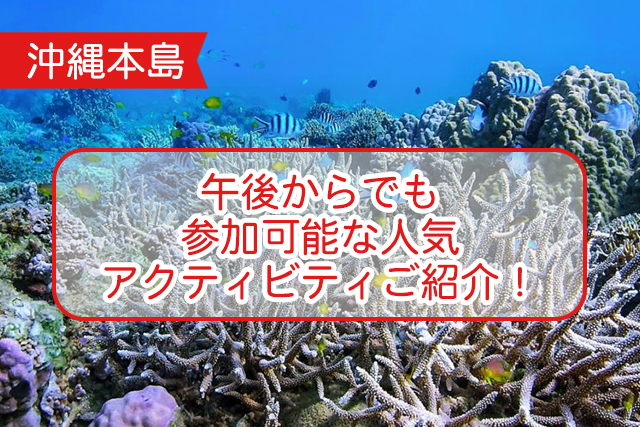 沖縄の午後のツアーについて