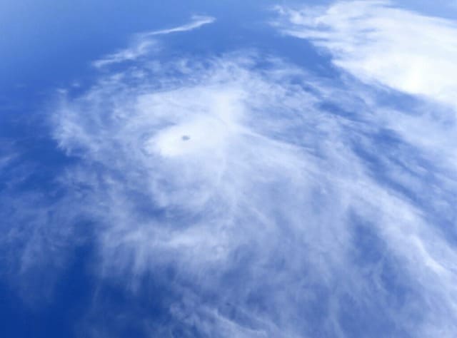 西表島の強烈な台風