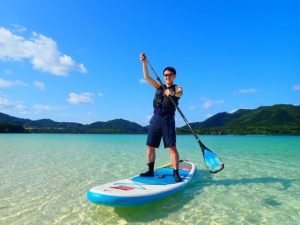 一人旅で川平湾SUPクルージング体験