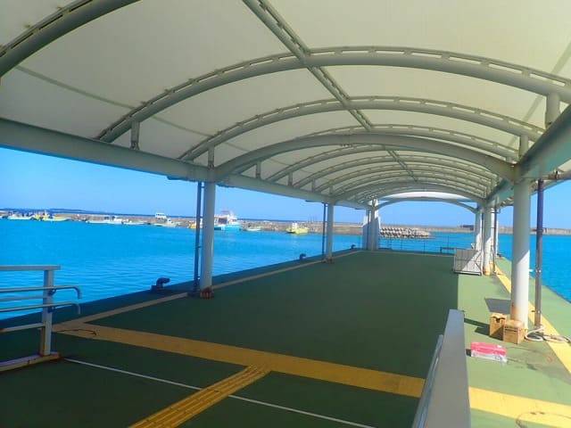 西表島の上原港
