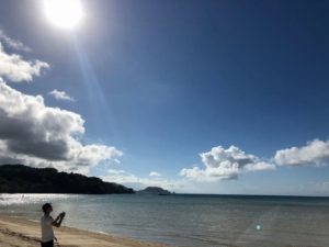 石垣島のドローン体験