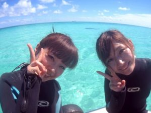 女子旅で石垣島のダイビングに参加