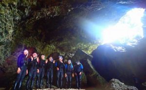 青の洞窟への洞窟体験