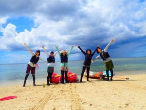 女子旅で宮古島のシーカヤック体験