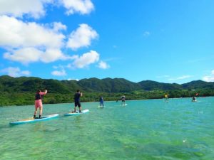 みんなで川平湾SUPクルージング