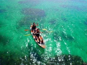 透明度抜群の宮古島の海でカヤック体験