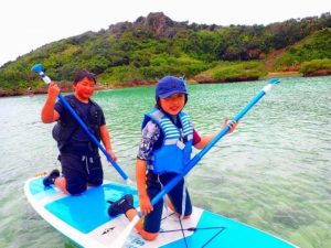 家族旅行で宮古島のSUPを体験