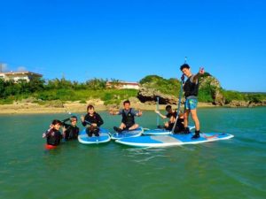 グループ旅行で宮古島SUP体験