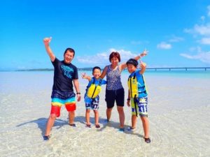 家族旅行で宮古島の海を満喫