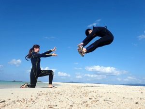 浜島でおもしろ写真を撮影