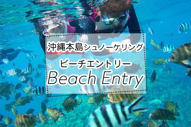 沖縄のビーチエントリーシュノーケリングツアー一覧