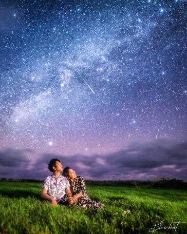 天の川の見える石垣島の星空