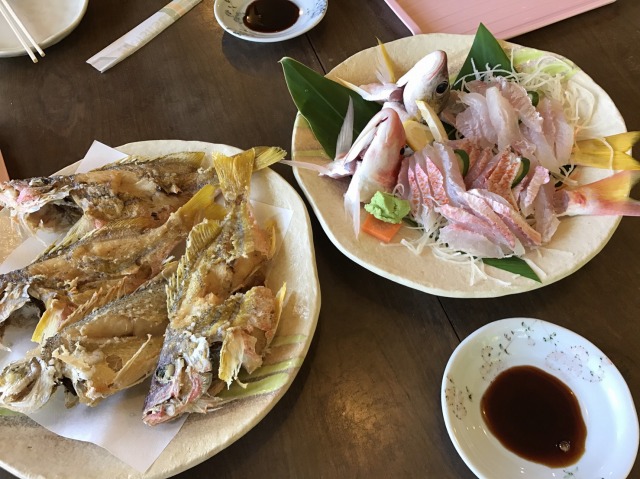 釣ったお魚を調理