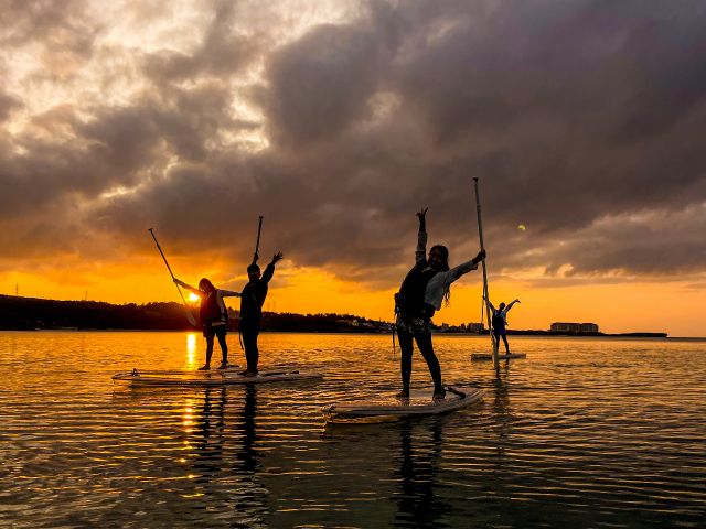 遮るものなし！プライベート空間で夕日と一体になる
