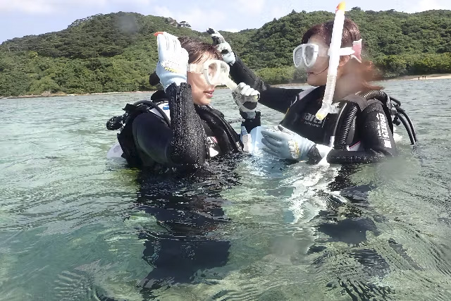 初心者でも安心！丁寧なサポートで、初めてのダイビングも成功！